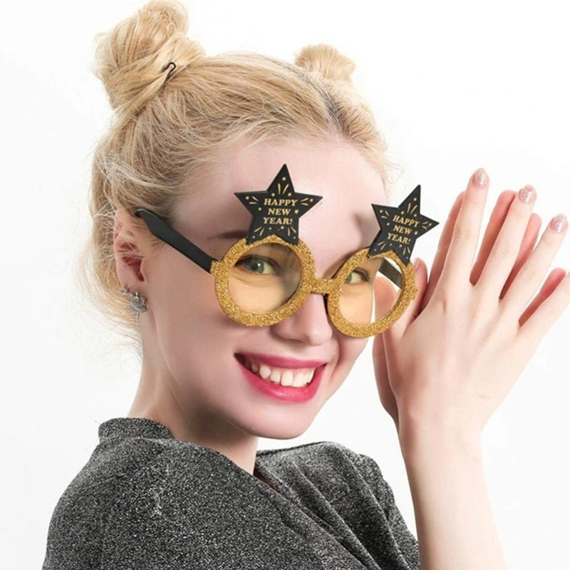Szczęśliwego nowego okulary Party Dress-up okulary dla dzieci chłopcy dziewczęta świąteczne Dropshipping