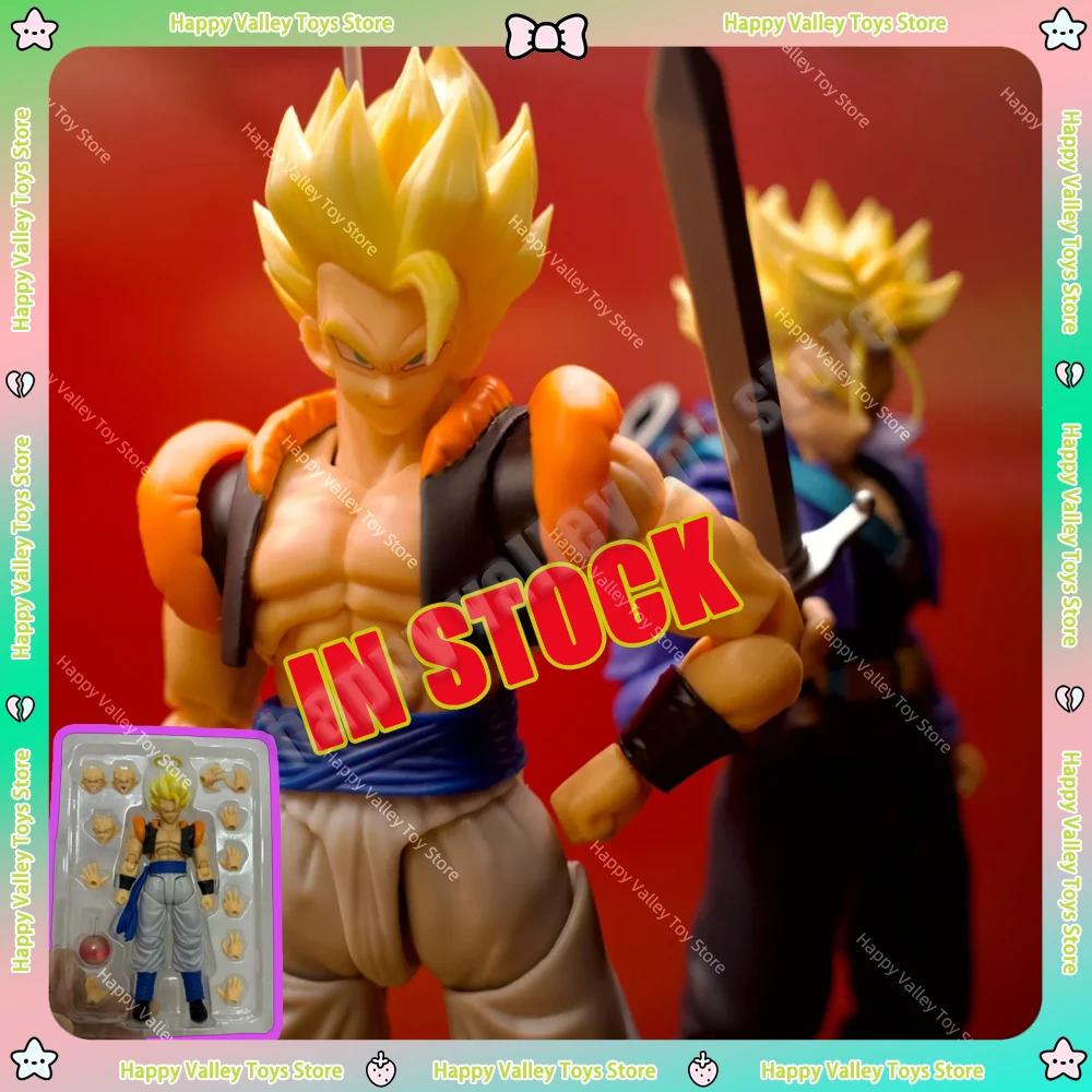 

In Stock New Demoniacal Fit Dragon Ball Z SHF Super Saiyan SSJ Gogeta Anime Action Figure Model Gifts Customized Toys Kids Gift