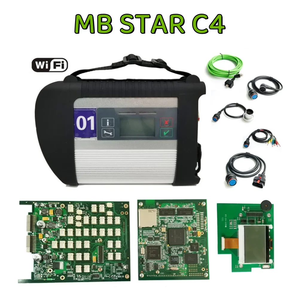 

V03/2024 Wifi MB STAR C4 Full Chip MB SD Connect Compact C4 support DOIP Dciagnosis Scanner For Benz Cars/ Trucks 2 in 1 SSD