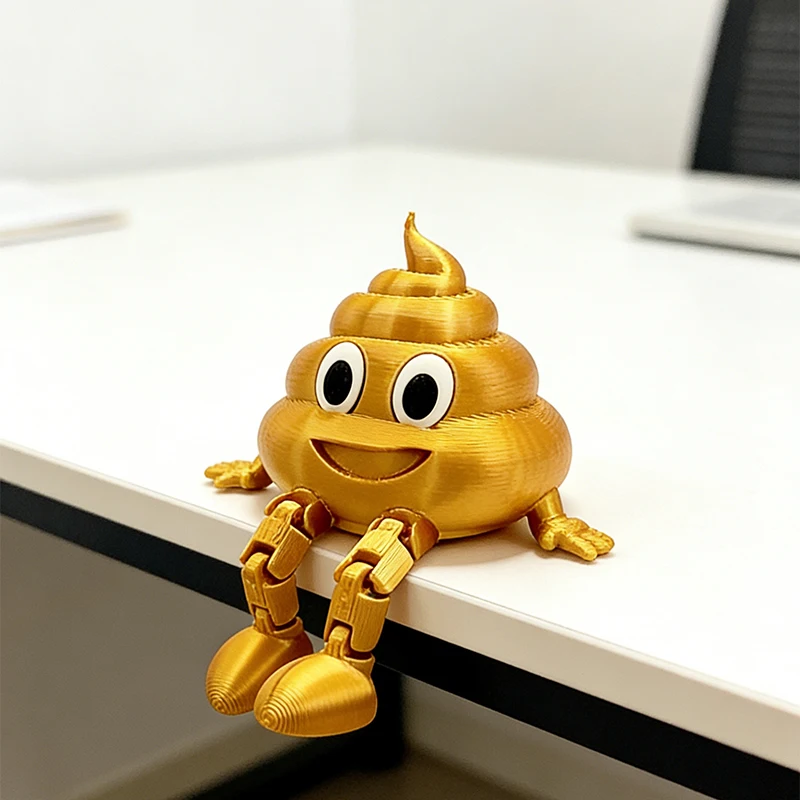 

Bestselling 3D Funny Poop Ornament, Movable Joints, Cute Novelty Toy & Weird Gag Gift