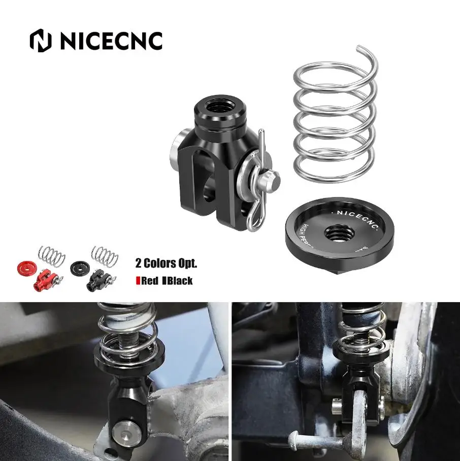 NICECNC ATV Rear Brake Return Spring Kit Pedal Adjuster For Yamaha RAPTOR 700 2006-2023 700R 2013-2023 YFM YFM700 Accessories