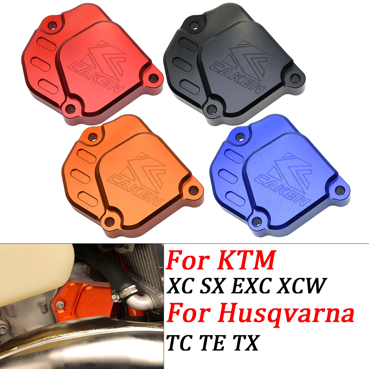 

2024 Motorcycle CNC Right Exhaust Valve Control Cover For KTM XC SX EXC XCW TPI 250 300 Husqvarna TC125 TE250i TX300i Dirt Bike