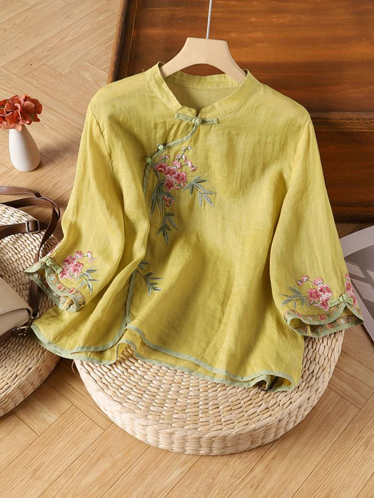 2026年新作 夏物 ヴィンテージ風 ボタンダウンカラー サ - Embroidery Garments のレビューと価格