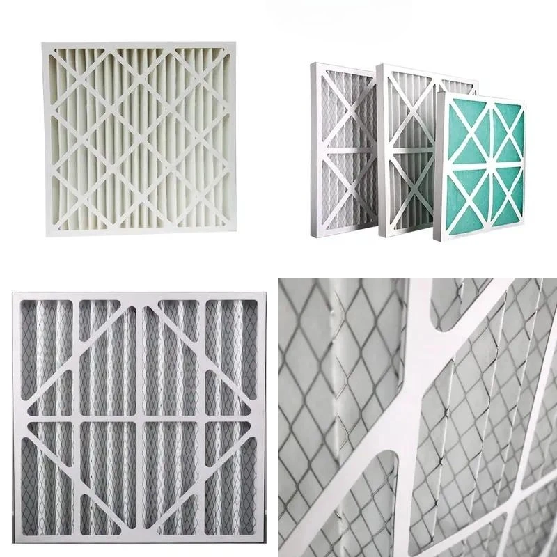 for  System  Primary Pleated Filter Plate Air Filter Paper Frame Disposable Pre Filter High Efficiency Dust Filtration