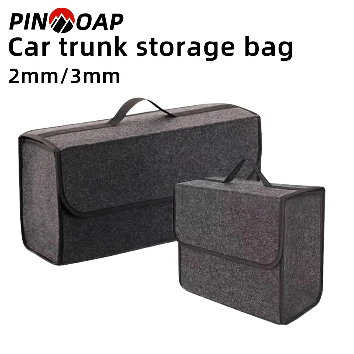 PINMOAP Car Trunk Storage Bag Foldable And Thickened Felt Box Car Storage Box Universal High-Quality And Durable Felt Fabric
