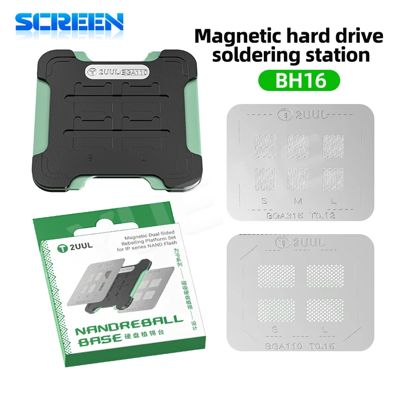 

2UUL BH16 Dual Magnetic Base reballing station precise reballing stable position for Phone IC Solder Repair