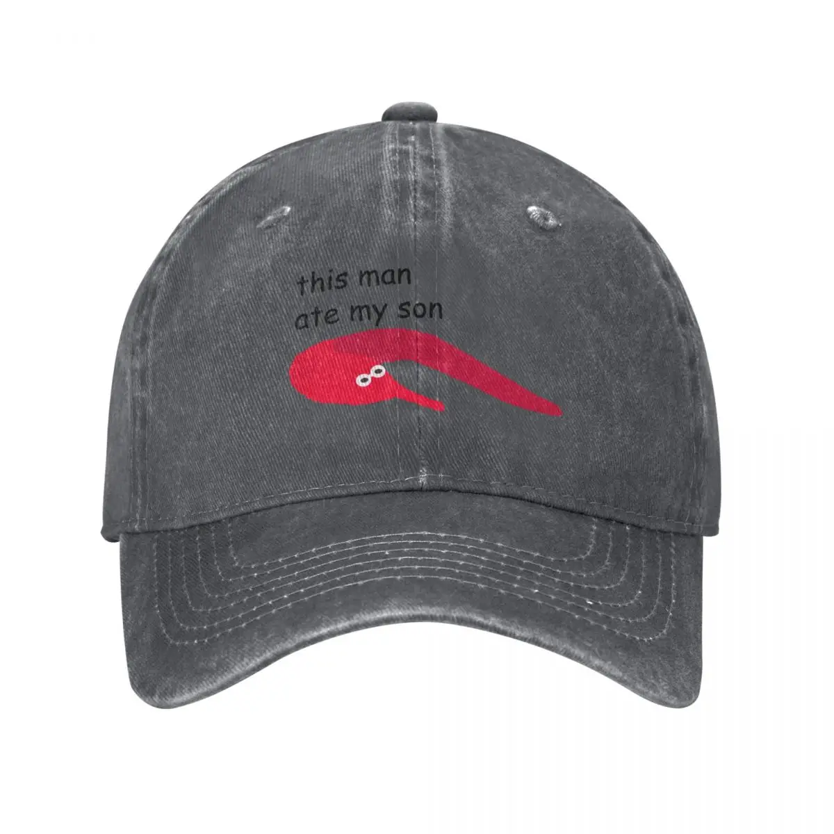 This Worm On A String Baseball Cap fishing hat Ball Cap Golf Hat Man Cosplay Women's Men's