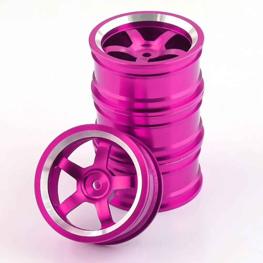 4Pcs Aluminum 52*26mm Wheel Rims for RC 1/10 On-Road Drift Traxxas HSP  94123 94122 Tamiya HPI Kyosho RedCat SAKURA