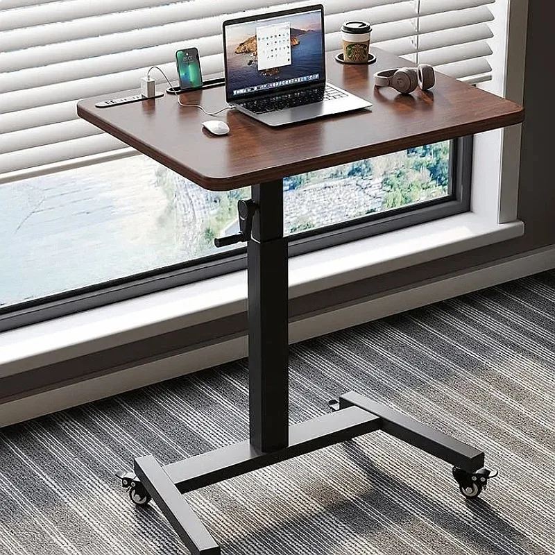 Adjustable Height Computer Desk Small Standing Workstation for Home Office Study