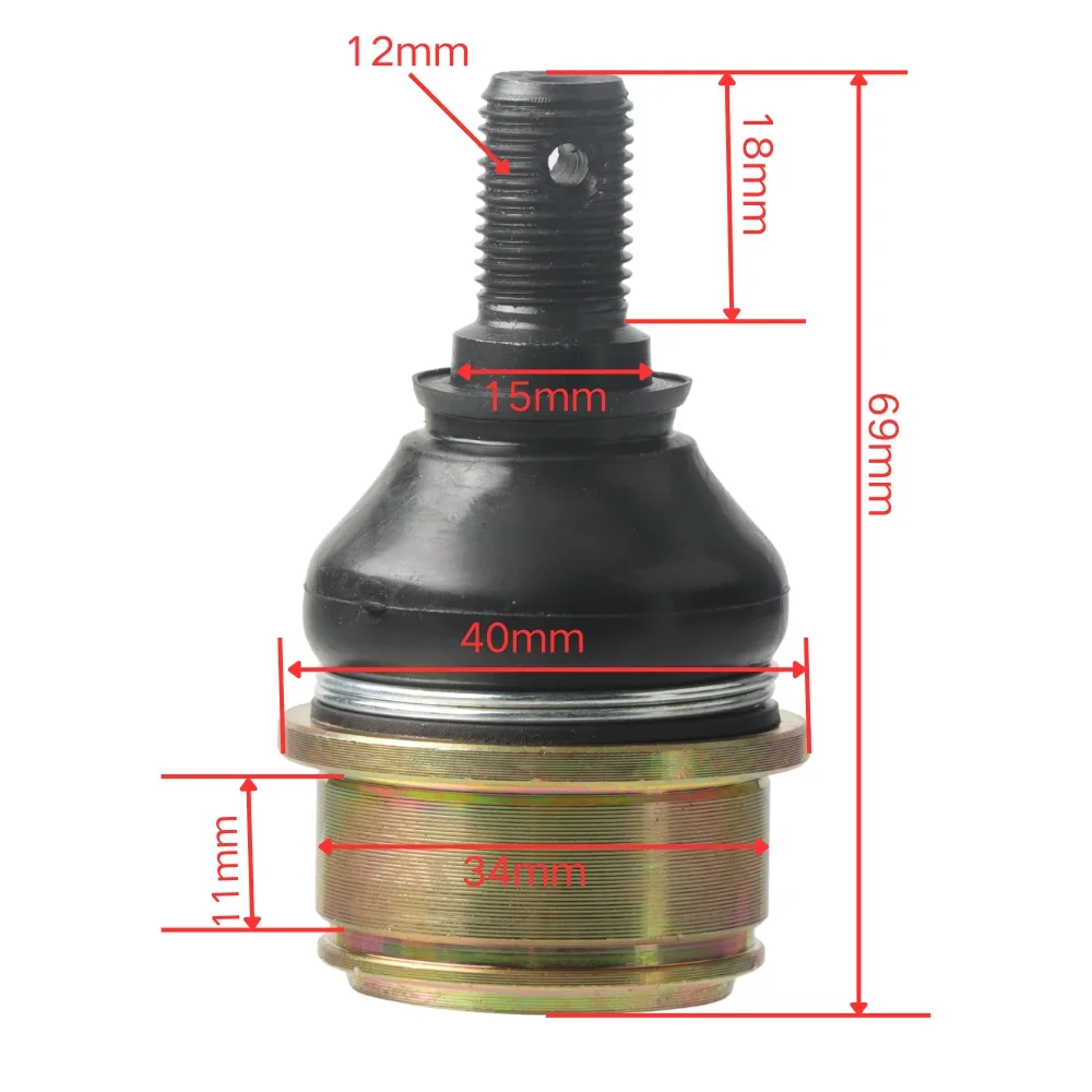 Top Bottom ATV Ball Joint Fits Honda TRX420 TRX450 TRX500 Rancher Foreman Rubicon 51375-HP5-601 51355-HN0-A01 ATV Components