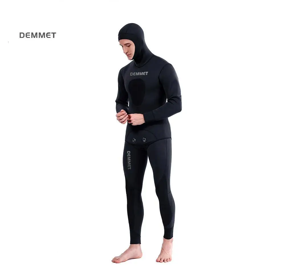 HOT 3mm Camouflage Wetsuit Long Sleeve Fission Neoprene Submersible Diving for Men Keep Warm Tops and Pants 2-pieces Sun Protect