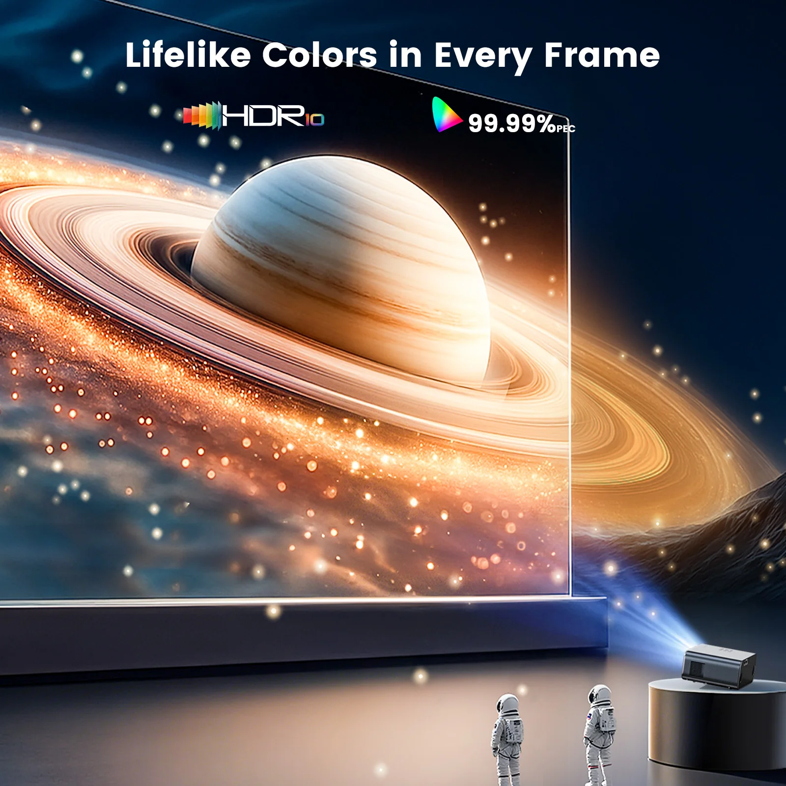 جهاز عرض WIMIUS 1200 ANSI 4K Full HD 1080P Google TV Game Beam أجهزة عرض صغيرة للأفلام المسرح المنزلي WiFi BT5.2 ليزر متعاطي المخدرات #3