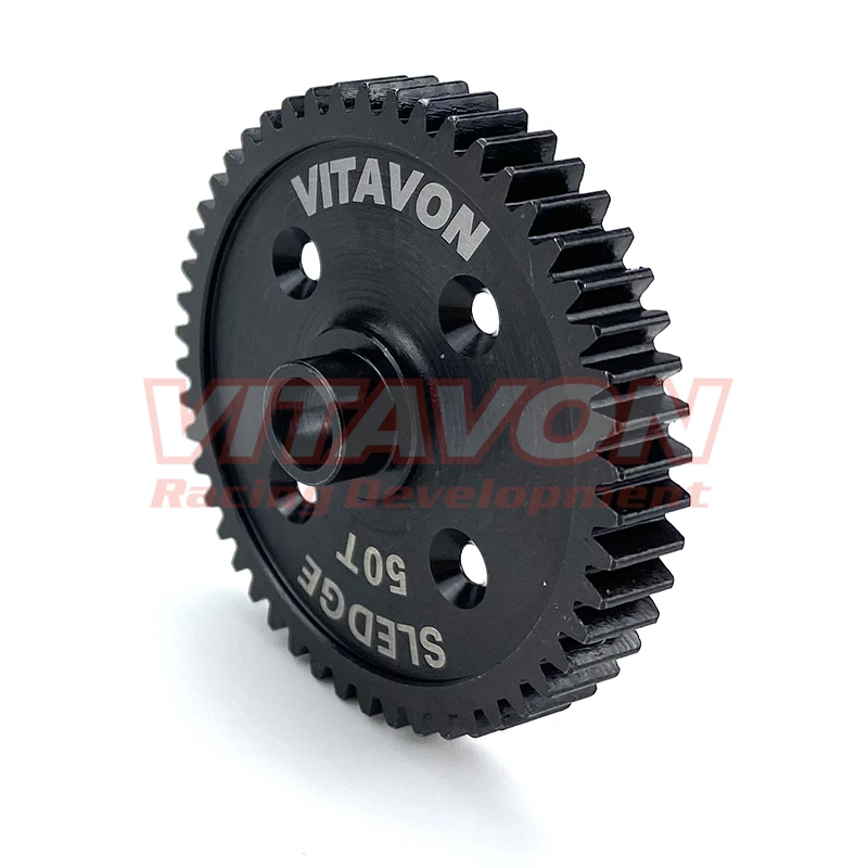 VITAVON CNC HD Steel Spur Gear 50T Mod 1.0 For Traxxas Sledge