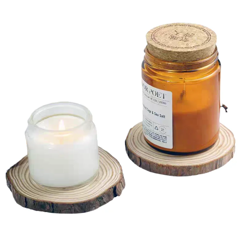 

1piece Wood Coasters Table Cup Mat Kitchen Mat Pad For Bar Cocktail Diameter(15-17cm) Height(2cm)