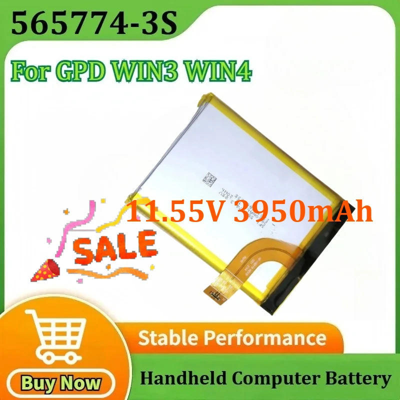 

565774-3S 11.55V 3950mAh 45.62Wh Handheld Computer Battery for GPD WIN3 Win 3 WIN4 Batteries