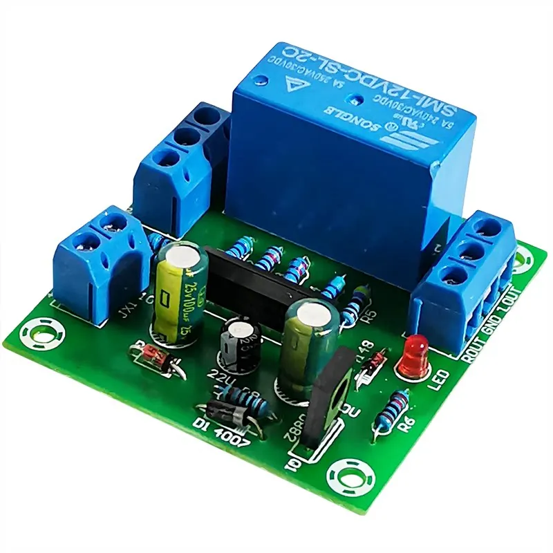Protection Board for Dual Channel UPC123 Speaker, 2.0 Amplifier Power-On Delay Circuit