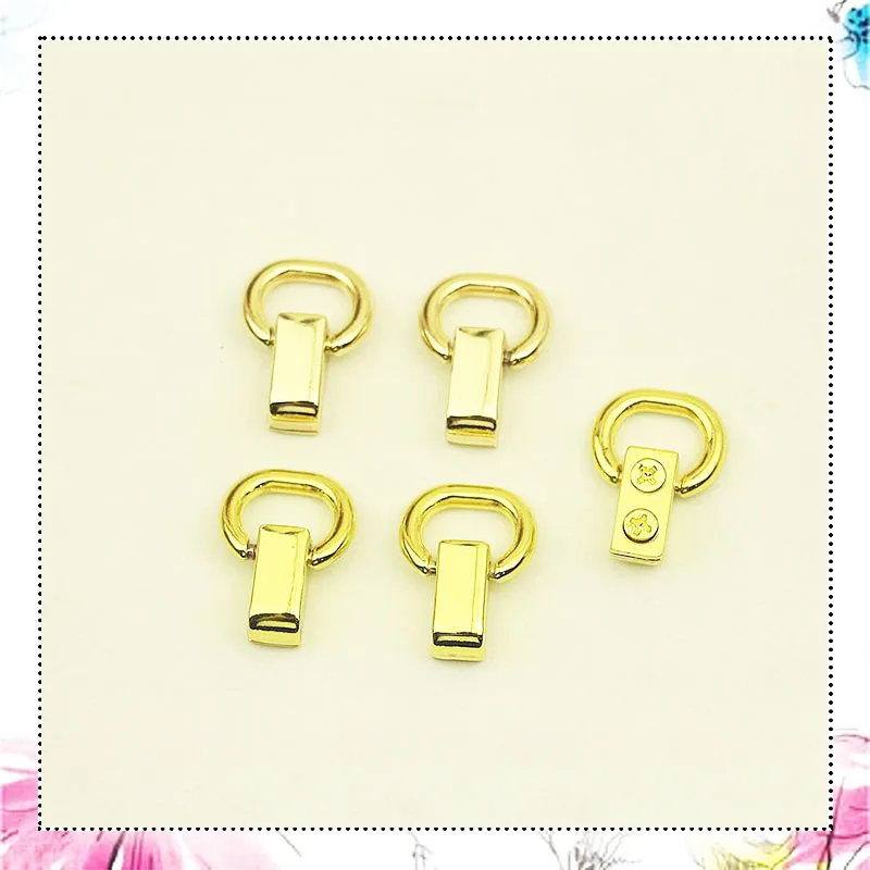 30Pcs 11mm Bag Hang Ear Strap Side Ring Buckle Nailing Screws Loop Hook Chain Clip Clamp Pendant Rivet Clasp Accessory