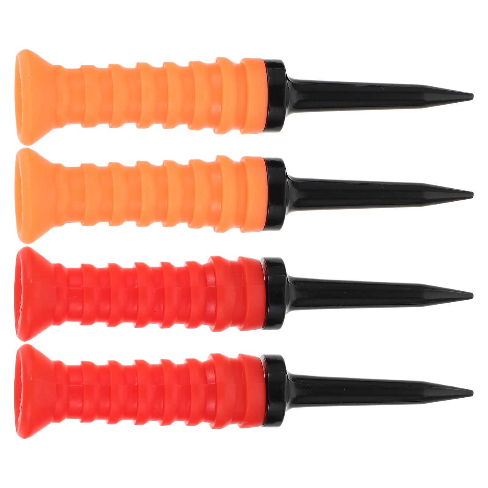 4 قطع من تي شيرتات الجولف البلاستيكية المرنة عالية الوضوح وقصيرة مرنة لحامل تي شيرت الجولف ملحقات الممارسة لحصير نطاق القيادة