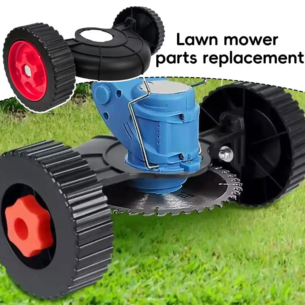 Lawn Mower Auxiliary Support Wheels with Protective Cover Grass Cutter Parts for Electric Gas Grass Trimmer Weed Eater view 6