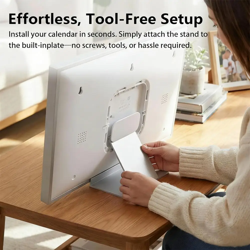 Digital Calendar Holder Digital Calendar Stand Display Holder Electric Desk Mount Alternative Tool-free Wall Mount Desktop Base