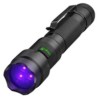 UltraFire 502UV Pro UV Flashlight 10W Ultraviolet Blacklight USB Rechargeable Purple Light for Pet Urine Detector Catch Scorpion