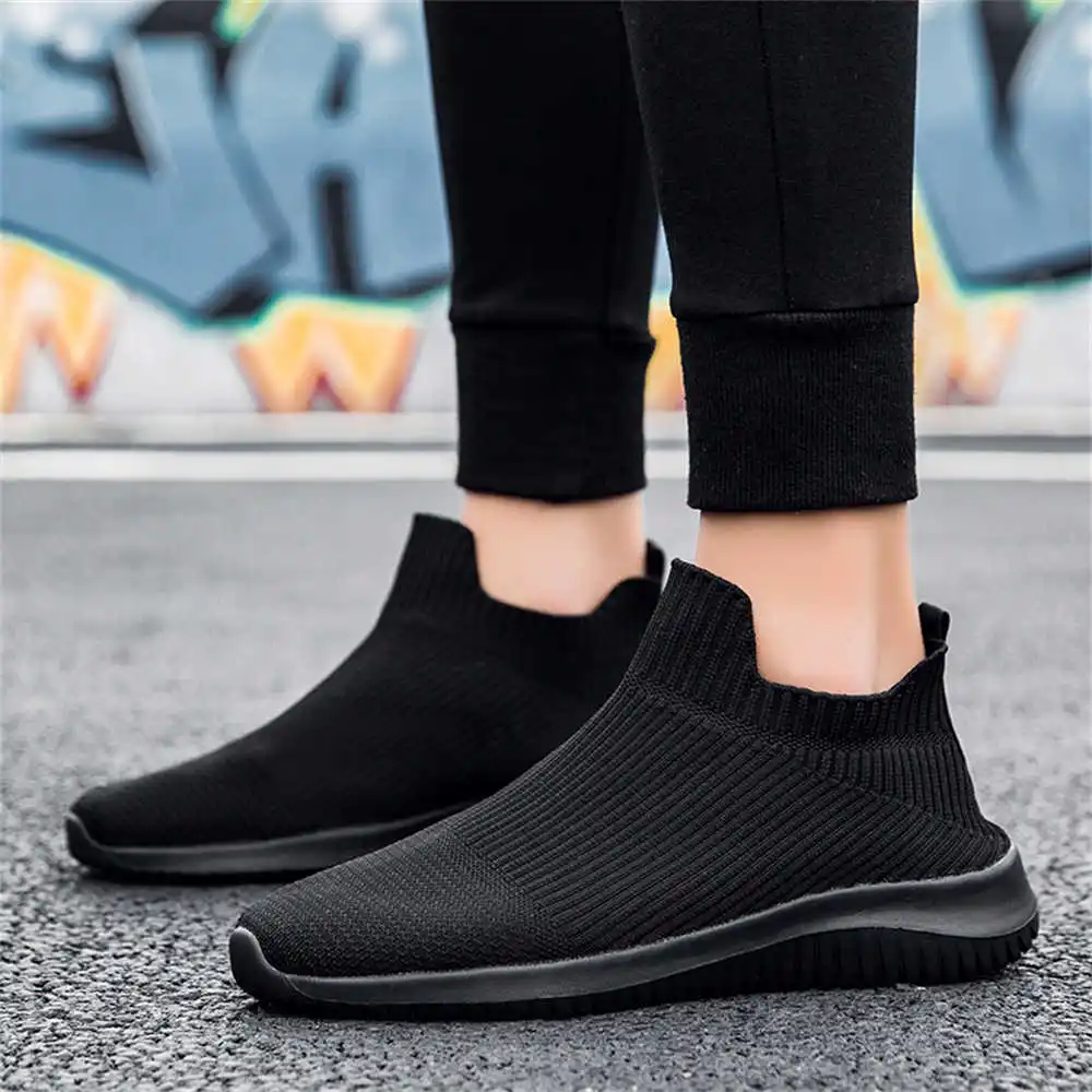 

Spring-autumn Number 37 High Men's Sneakers Comfortable Shoes Boots Black Sport Sneekers Super Offers Shoos Items