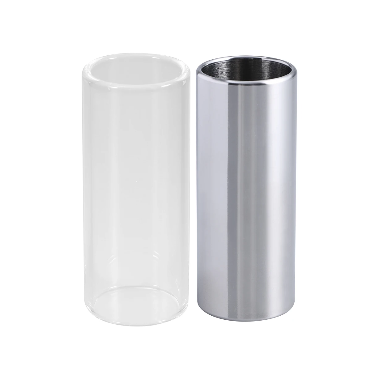 

4 pcs Guitar Slide St Glass Medium Bottleneck Stainless Steel Accessories Durable Smooth Practical Precision Professional