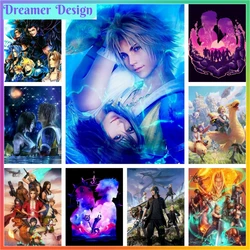 Final Fantasy Diamond Painting Kits Cross Stitch Artificial Mosaic Embroidery Full Drill Home Decor 5D DIY Art New Arrivals Gift