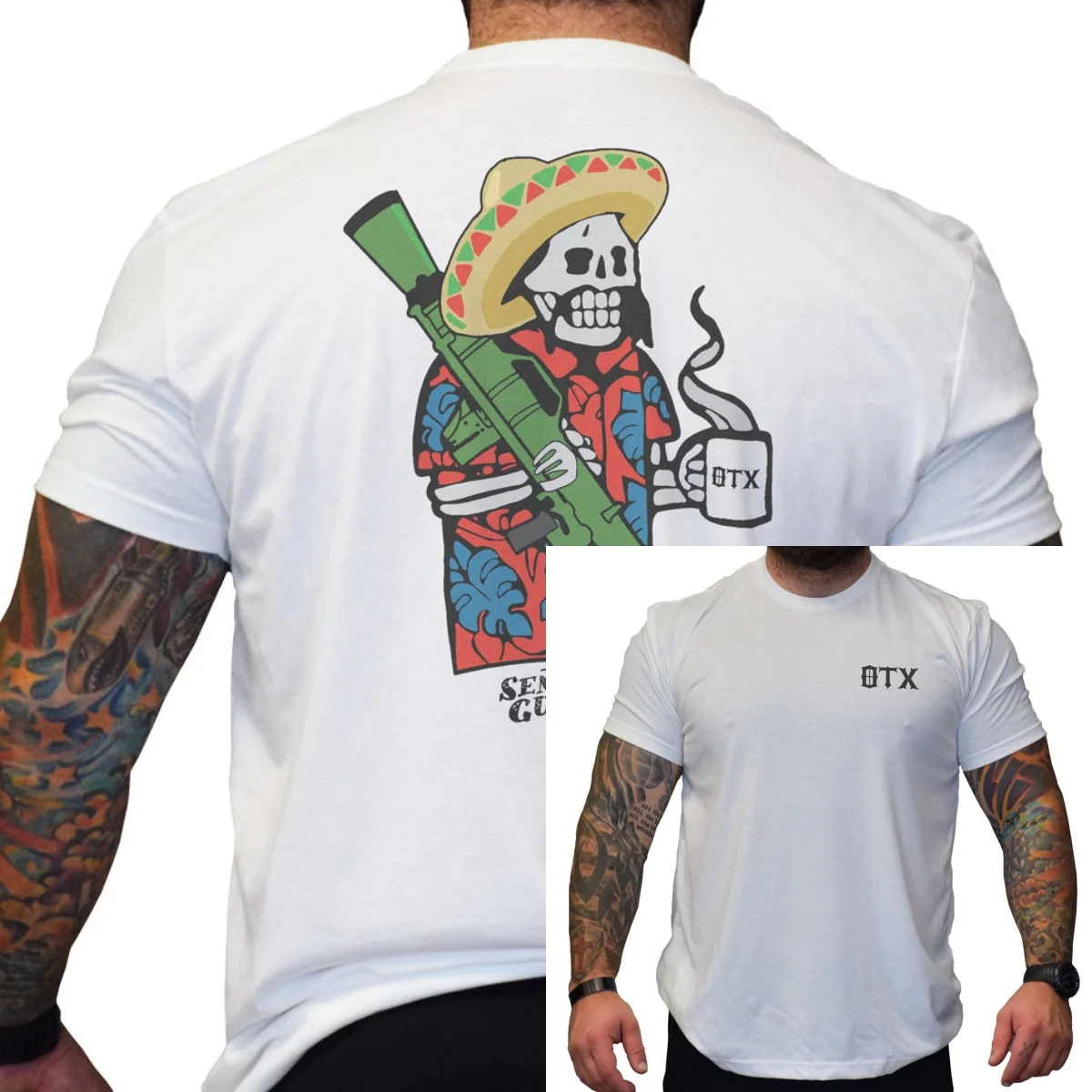 2026 Señor Gustavo Tee Tactics Graphic Cotton Tees Printing High-end Luxury Unisex Style Both of Men and Women