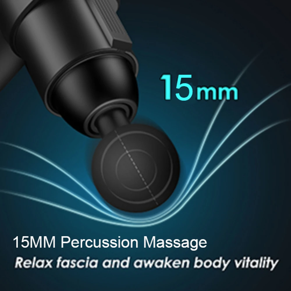 24V High Frequency Massage Gun Electric 12Head Professional Percussion Fascial Gun LCD Muscle Relax Pain Relief Fitness Slimming