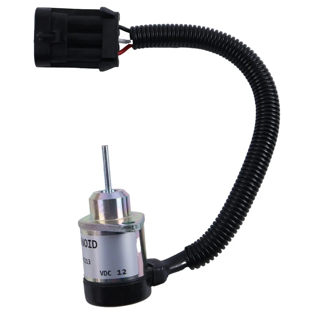 For Engine Shutdown Process 7000769 Solenoid 12V Shutdown Solenoid As Shown In The Picture Extended Black Corrugated Sleeve