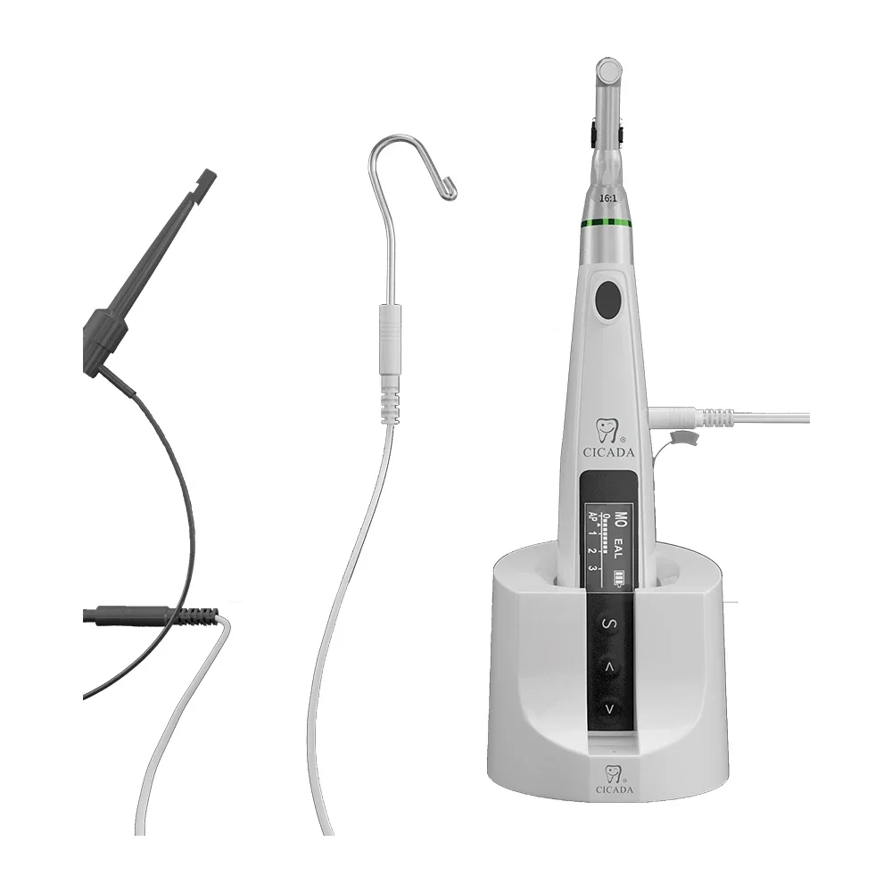 Dental Clinic Equipment CICADA Endo Motor with LED Automically with 16:1 Contra Angle Head Wireless Endodontic Motor