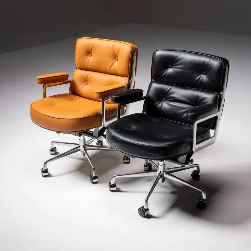 

Leather Computer Seat Learning Office Home Bedroom Sedentary Comfortable Lifting Rotatable Robin Chair