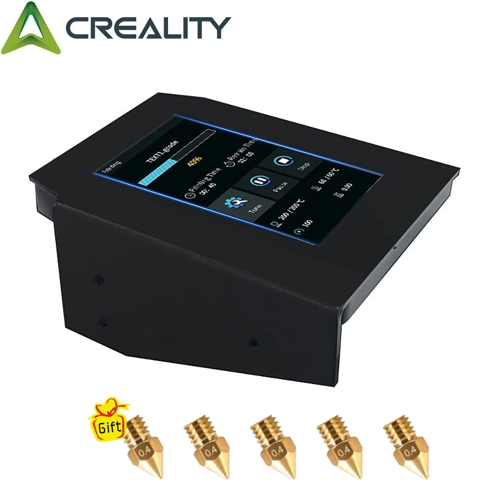 

Creality Ender-3 Touch Screen 4.3 Inch 24-bit Full-color LCD Display for Ender 3/Ender-3 V2/Ender-3 Pro 3D Printers