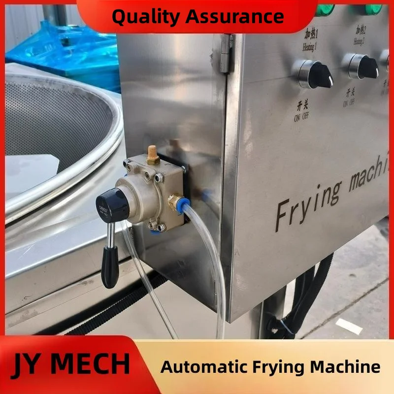 JY Hot sale Automatic Stir Gari Onion Peanut Potato Chips Fryer Pani Puri Frying Machine