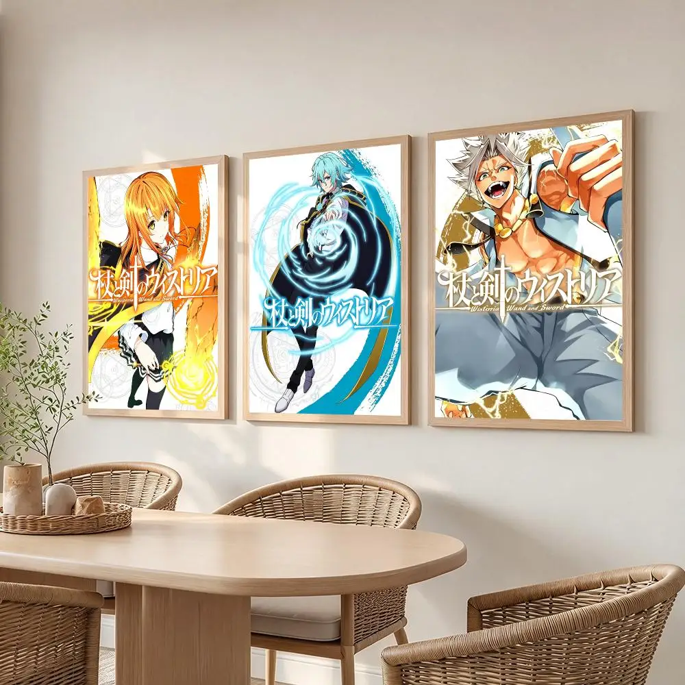 comic Wistoria Wand and Sword 2 Poster Poster HD Frameless Creamy Style Home Decor Wall Art for Living Room Bedroom Gift