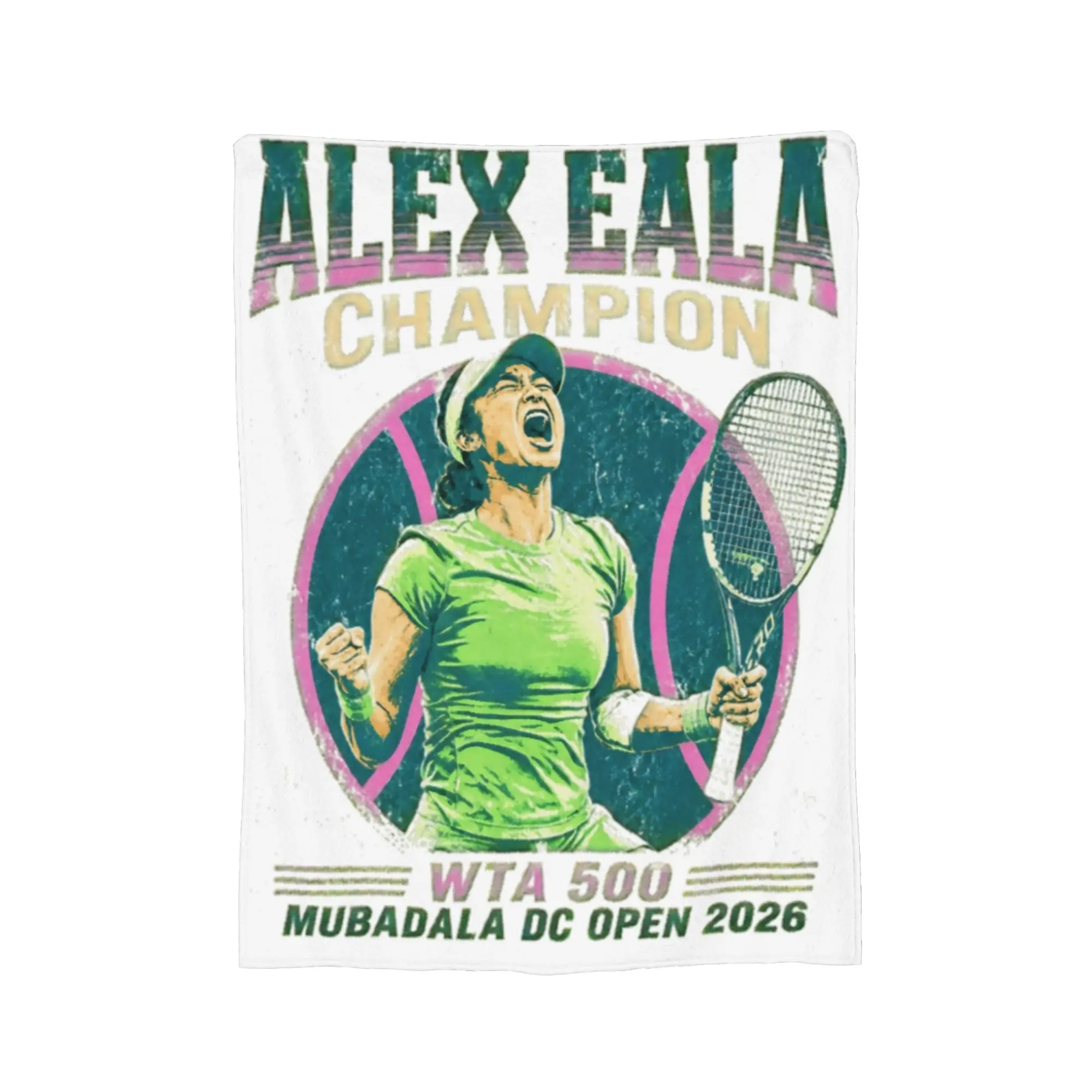 Alex Eala Flannel Blanket Tennis Player Funny Throw Blanket for Home 125*100cm Bedspread