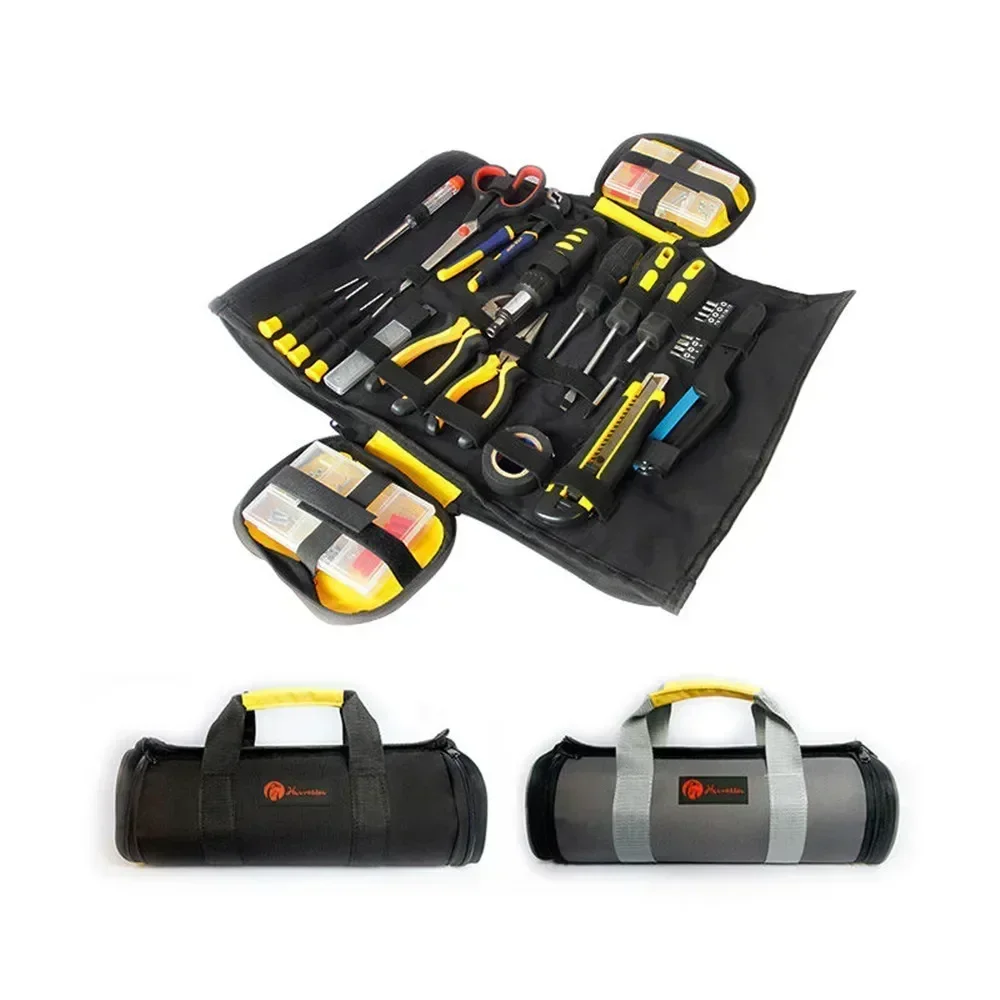 With Wrench Organizer Pouch Hardware Tool Pouch Roll Tools Cloth Oxford Straps Screwdriver Electrician Pliers Portable Bag