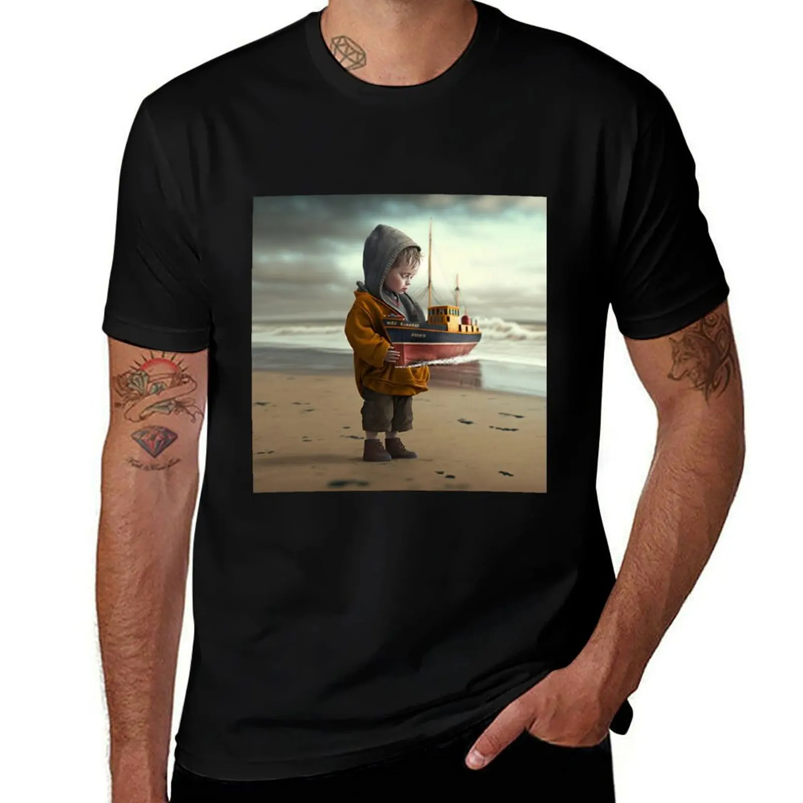 The Ship T-Shirt Casual Graphic Print Tee