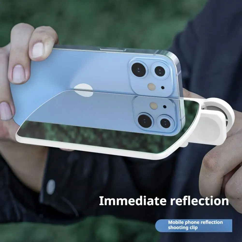 Smartphone Camera Mirror Reflection Clip Phone Selfie Reflector Tool Universal Adjustable Reflection Clip Kit for IPhone Android
