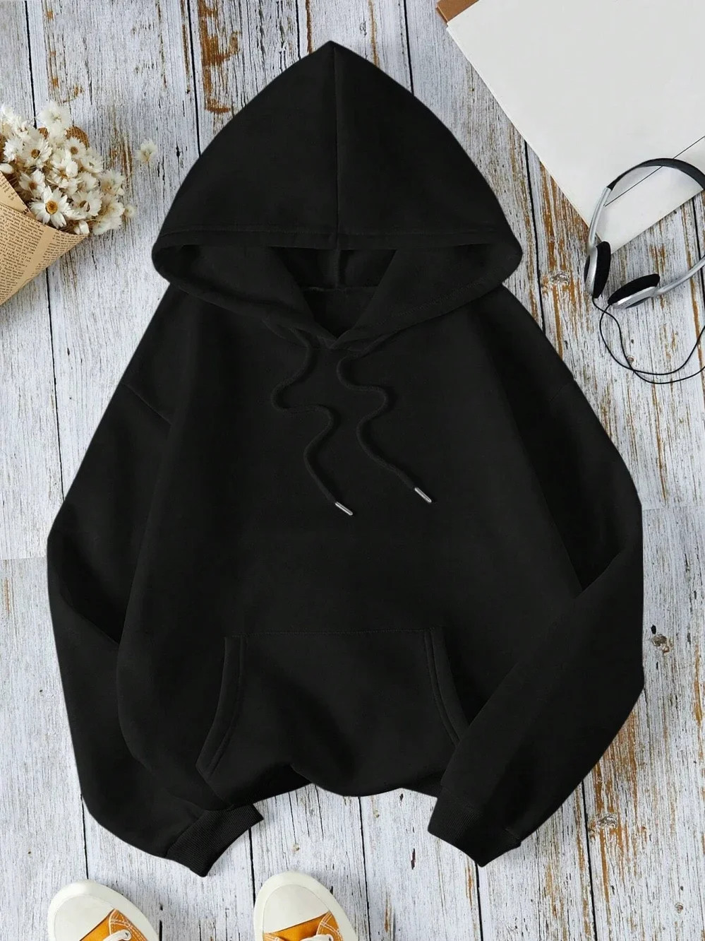 plus size Nobody Cares Until you're rich, Pretty Or Dead Woman Hoody Casual Comfortable Sweatshirt Warm Soft Hooded Fleece Warm