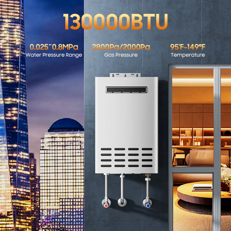 Заводской настенный уличный настенный 16л 18л 20л 30кВт сжиженный нефтяной газ газистор мгновенный безрезервуарный газовый водонагреватель