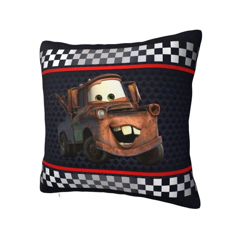 Cute Cartoon Pixar Cars Cushion Cover 35x35 Cm Velvet Polyester Throw Pillow Case For Sofa ChairHome Decor Pillowslip