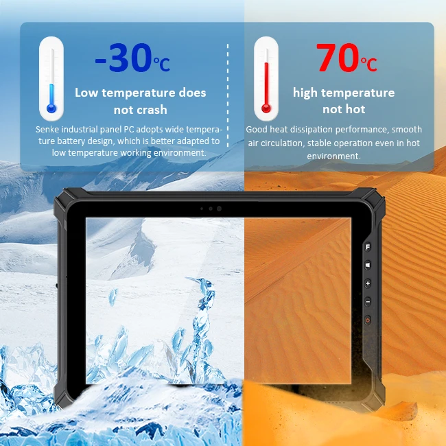 Tablet antideflagrante 810g 10 pollici 10000 Mha GPS Scanner di codici a barre Ip65 Impermeabile Windows 10 Tablet industriale Pc Atex Tablet