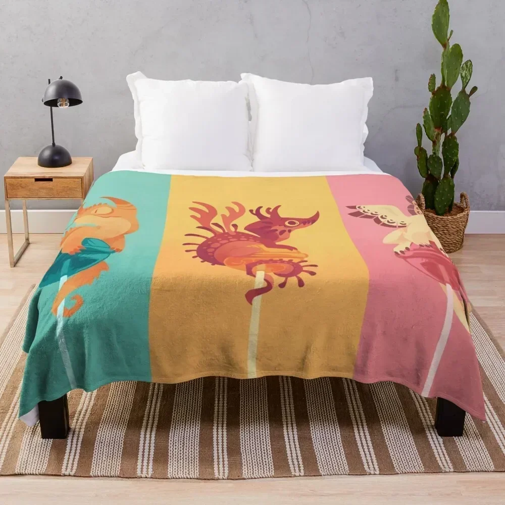 

Dragonpops assorted pack Throw Blanket Multi Purpose Soft Warm Blanket for Home Travel