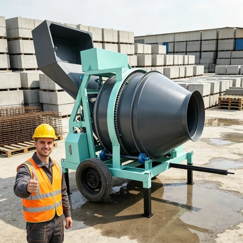 Compact Electric Concrete Batching Plant 25m³/h Small Footprint For Narrow Construction Site Rural Road Customized