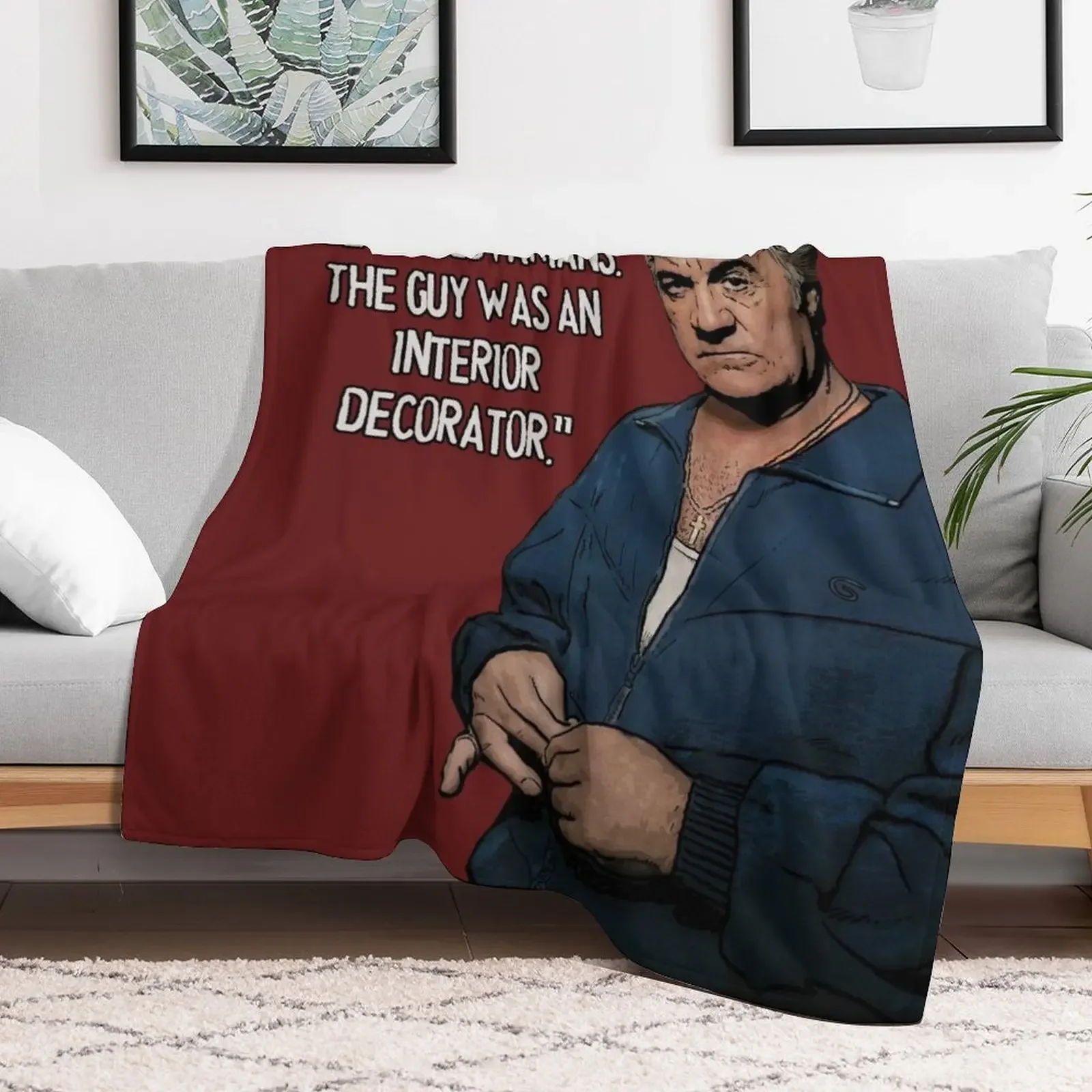 Sopranos - Paulie Walnuts Throw Blanket Hairy Blankets Sofas Of Decoration Plaid Blankets