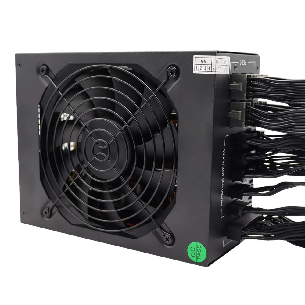 Brand New Full Moduler ATX Power Supply Colorful 2000W ETH BTC Mining Power Supply Miner PSU 110V 220V