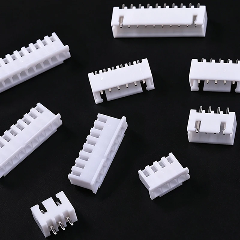 100Pcs JST XH2.54 Connector Kit 2 3 4 5 Pin Male Female Plastic Shell Wire Terminals Male Plug & Female Socket for Electronics
