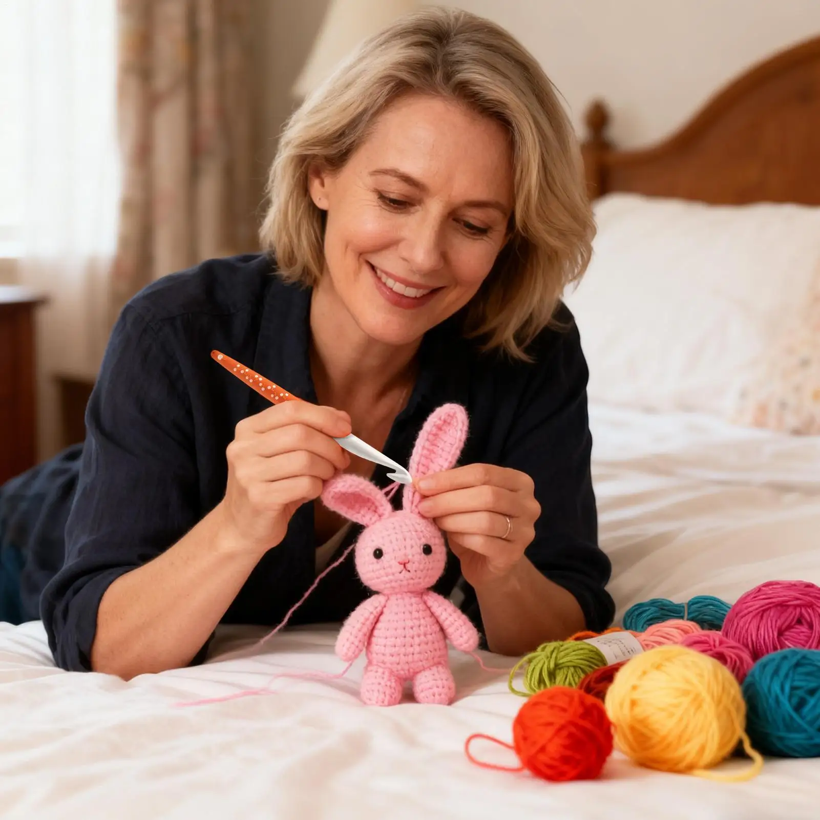 

Crocheting Hook 6 Pieces Silicone Handle Non-Slip Crocheting Hooks Ergonomic Grip For Boys Girls Teens Adults Enthusiasts Mother